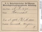 Etiketten zu Kermesit (NHMW-MIN-Ak975)